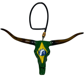 LongHorn Texas Cabeça De Boi Para Retrovisor Pintura Fosca