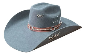 Chapeu 3 Cravos Americano Cinza