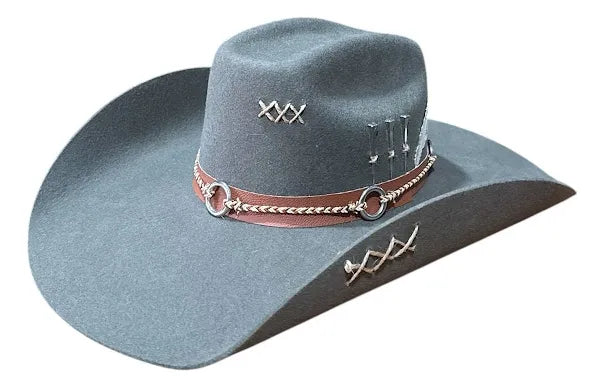 Chapeu 3 Cravos Americano Cinza