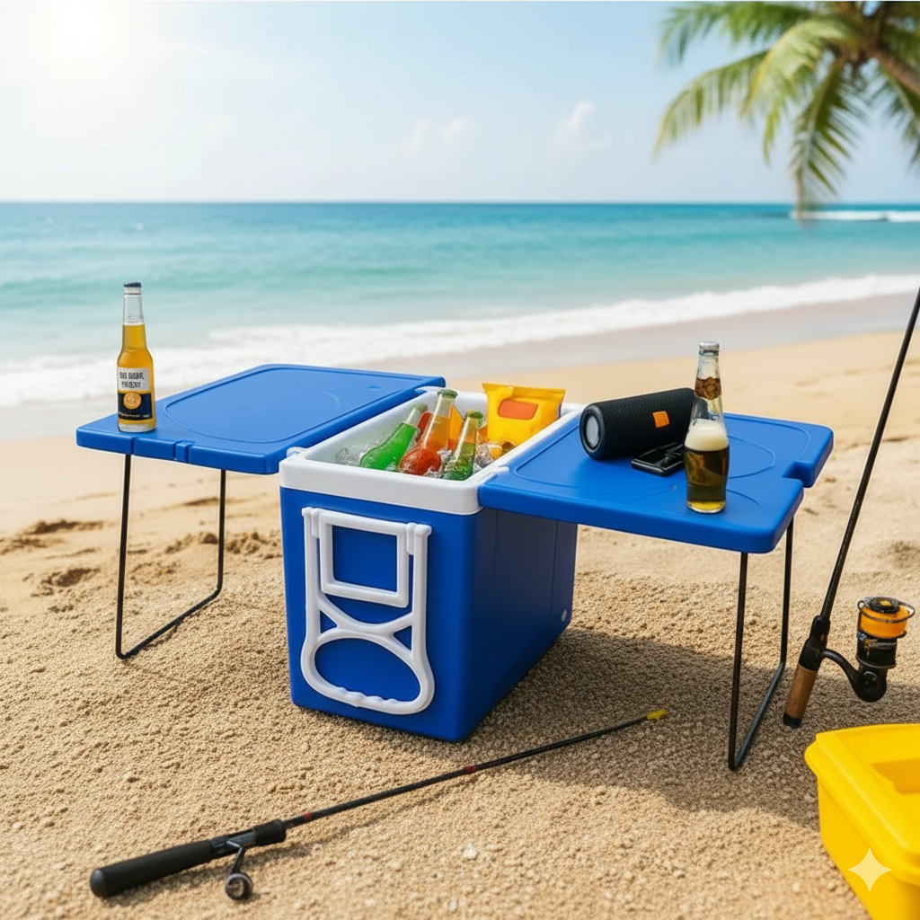 Caixa Térmica Praia Express 32L 5 em 1 - Férias e Breja Gelada
