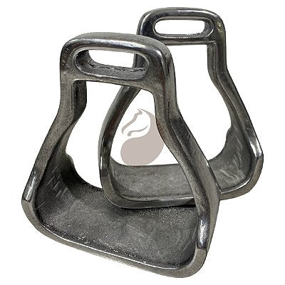 Estribo Premium De Alumínio Polido Para Selas E Arreios