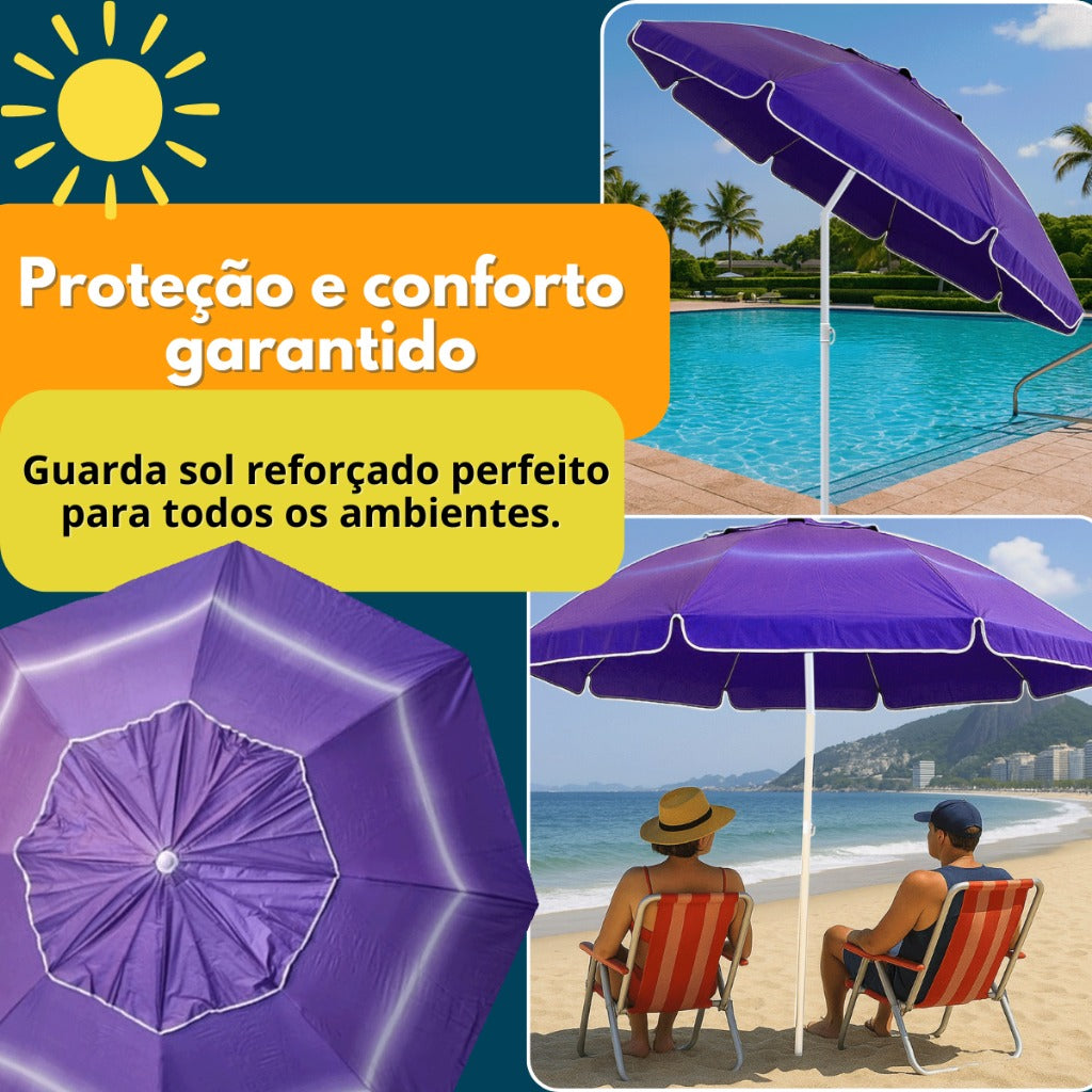 Guarda Sol Gigante p/ Praia, Piscina, Pesca e Camping