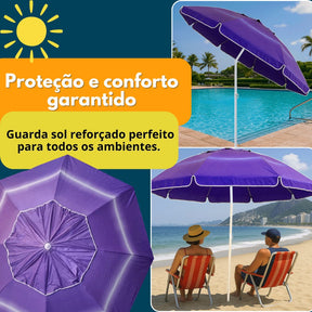 Guarda Sol Gigante p/ Praia, Piscina, Pesca e Camping